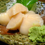 居酒屋やまちゃん - 生帆立貝柱の刺身