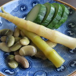 石臼挽き蕎麦香房 山の実 - 無料のお通し