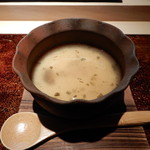 菊鮨 - 梅餡の茶わん蒸し