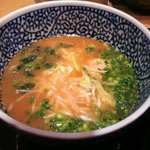 麺屋一燈 - 鶏団子入りつけ汁