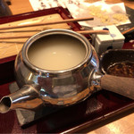 超白濁のそば湯