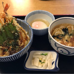 海鮮茶屋 五右エ門 - ミニ天丼セット。