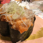 回転すし 活一鮮 - サーモン中落ち軍艦