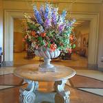 中国料理 翆陽 - 館内に入った所のフラワー