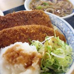 どんどん庵 - 醤油タレかつ丼〜おろしトッピング