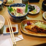 西むら - ランチ内容　食べかけでごめんなさい(17-07)