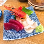魚河岸酒場 FUKU浜金 - 刺し盛3種 680円