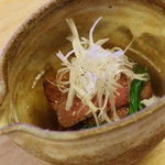 Uoishi - 近江牛のミスジと白茄子