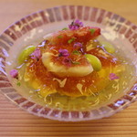 Uoishi - 焼き茄子とイチジクの利休餡
