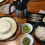 そらいえ - 白風船+お茶漬け+子持ちししゃも：950円+300円+450円