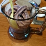 そらいえ - 紫芋ソフト：260円？（スマホアプリのくじ当選で無料）