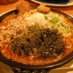 Musashiyabekkan - 野郎満州トロトロ坦々油そば750円 麺大盛り無料