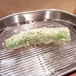 てんぷら 深町 - 万願寺唐辛子の天ぷら