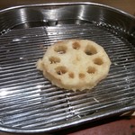 てんぷら 深町 - 蓮根の天ぷら