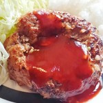 レストランオオタニ - ハンバーグは単品より小振り。