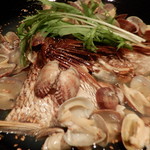 大どころ - 長崎産真鯛の骨蒸し 熊本産あさり添え