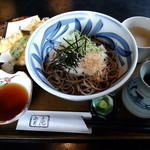 手打ちそば楽庵 - おろし天婦羅蕎麦