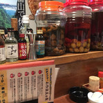 だるま亭 - カウンター席