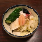 はせ川 - うなぎ前のお新香