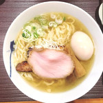 麺 みつヰ - 塩＋味玉(中太手もみ麺)