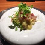 TACUBO - 愛媛の今治アジと焼き茄子の冷製カッペリーニ