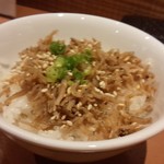 間人 - 黒豚つけ香麺+ちりめんじゃこごはん@￥900