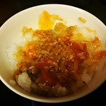 にくの匠 三芳 - ご飯　黄身醤油漬けでＴＫＧ