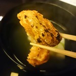 にくの匠 三芳 - 白芋茎とコノコのお椀　コノコリフト