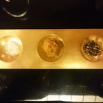 にくの匠 三芳 - 和牛ステーキの調味料