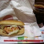 LOTTERIA - グリルチキントマトサンドドリンクコンビ