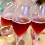 波へい - ロゼで乾杯〜♪