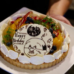 波へい - 明日源からバースデーケーキ