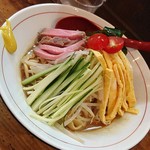 東京味噌らーめん 鶉 - 限定『味噌冷やし中華+大盛(￥880+無料)』