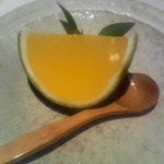 鮨 おさむ - 氷菓（柚子のゼリー）