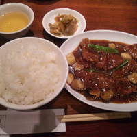 パンダ レストラン - 牛肉のブラックパッパー炒めでございます