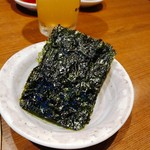 焼肉 鶯谷園 - 韓国風味付け海苔