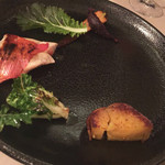 カーサ カルマ - 金目鯛のトマト漬けの炭火焼き