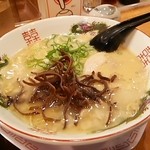 博多 金龍 - とんこつラーメン＋チャーハンセット750円 背油追加30円