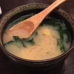 函館 開陽亭 - 味噌汁（じゃがいも）