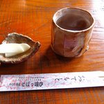 そばっ喰ひ - 香の物、お茶