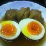 上田温酒場 - ロールキャベツと半熟玉子