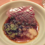 小石川 かとう - アジのたたき（細かい仕事が光ります）