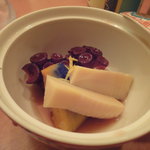 小石川 かとう - 本日の炊き合わせ（南瓜とたこと筍）