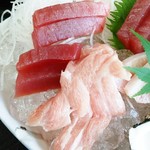 金寿司 地魚定 - ミナミマグロのようです。焼津ですしね。