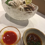 喜ぜん - 肝をポン酢で！たまらん