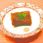 日本料理 たかむら - 秋田の郷土料理でエイを煮たもの。