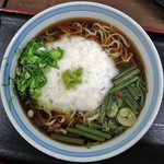 長生うどん - 山菜とろろそば大盛