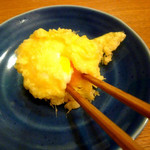 天ぷらバル エビスコ - ◆半熟たまご天②