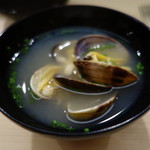 日本橋蛎殻町 すぎた - あさりの澄まし汁