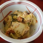 盛岡月が丘食堂 - 鯖と白菜の梅和え